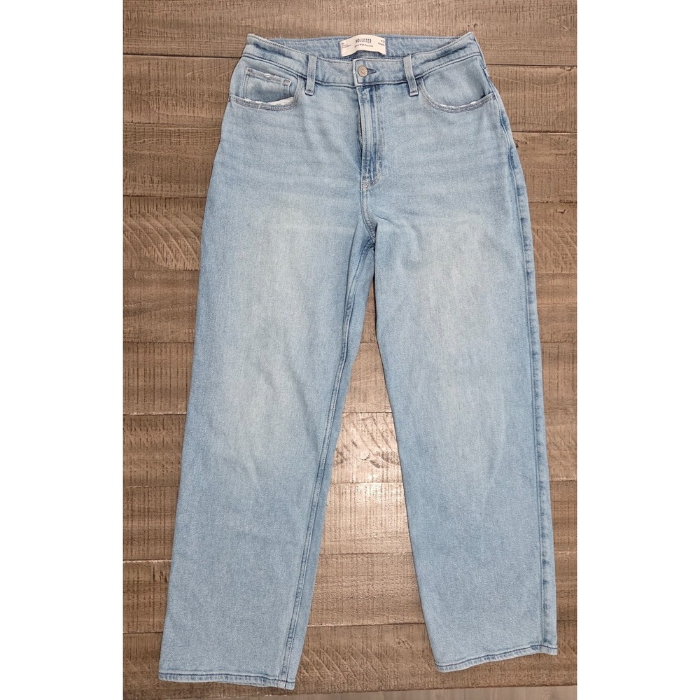 Womens Hollister Ultra High Rise Dad Jeans Light Blue Size 8R